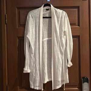 Club Monaco White Knit Cardigan